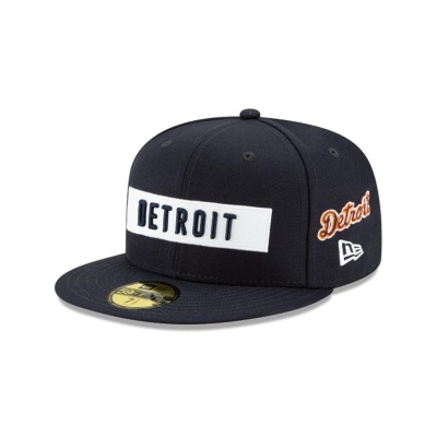 Sapca New Era Detroit Tigers MLB Boxed Wordmark 59FIFTY Fitted - Albastri